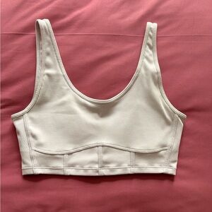 2 - Ribbed Scoop Neck Sports Bra